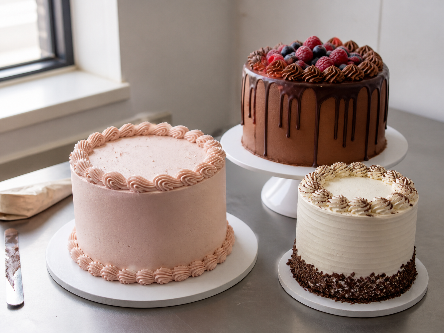 Hand-finished custom celebration cakes from Lara’s Cakes